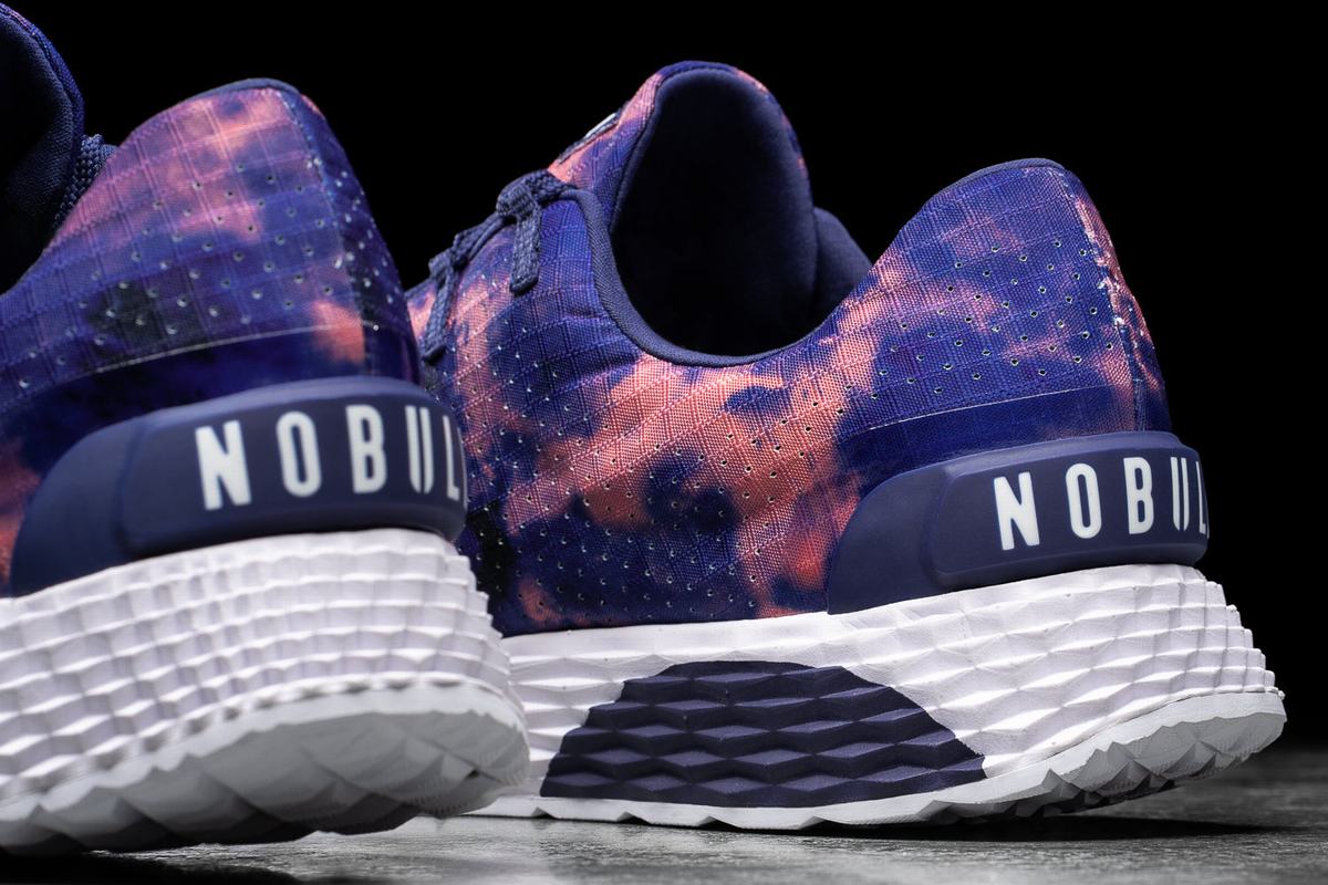 Nobull Tie-Dye Ripstop Runner Men's Running Shoes Indigo Pink | Australia (QU8274)